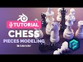 Blender all chess pieces tutorial  polygon runway