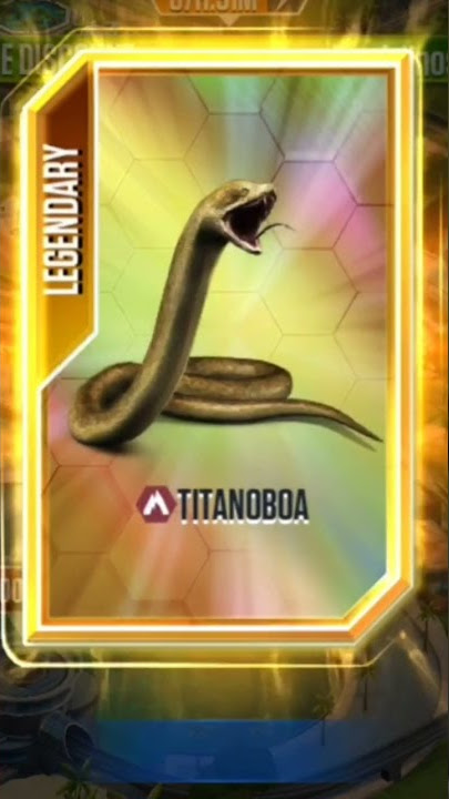 Titanoboa unlocked in dominator league, Jurassic World: the game