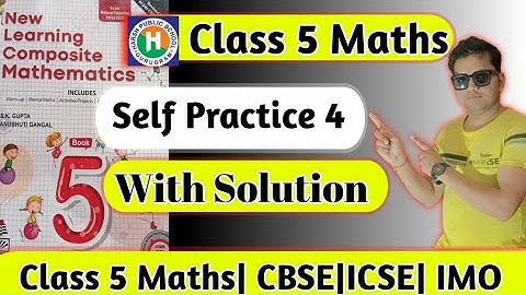 Class 5 Maths|Class 5 Maths Self Practice 4|Roman Numeral|Chapter 4 Roman Numeral Class 5 Maths| hps