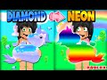 Making a 💎 *NEON* DIAMOND UNICORN in Adopt Me Transformation