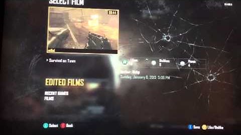 Theater Mode Black Ops 2 Deleting a Clip