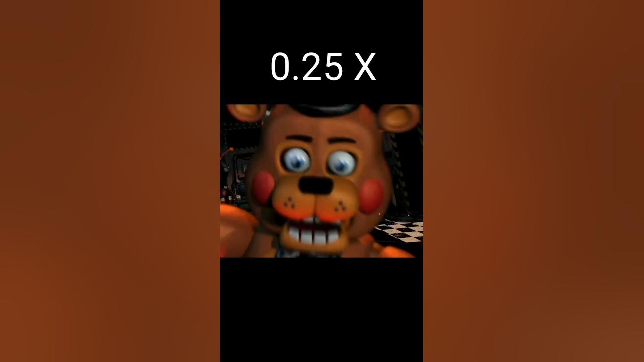 FNaF 2 - Withered Chica Jumpscare 0.25x - 2x speed 