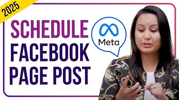 How to Schedule Post on Facebook Page Meta | 2025