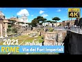 ROME Walking tour 4K from COLISEUM, Imperial Forums to CAPITOL [4k UHD 60 fps] May 15, 2021