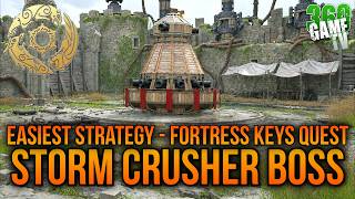 Crimson Desert Storm Crusher Boss Fight - Easiest Strategy - Fortress Keys Quest