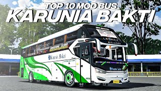 TOP 10 MOD BUS KARUNIA BAKTI | MOD BUSSID