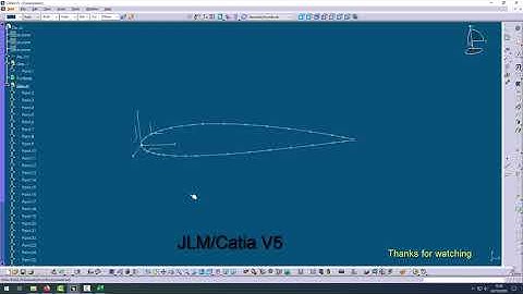 Import airfoil coordinates point Excel to Catia V5