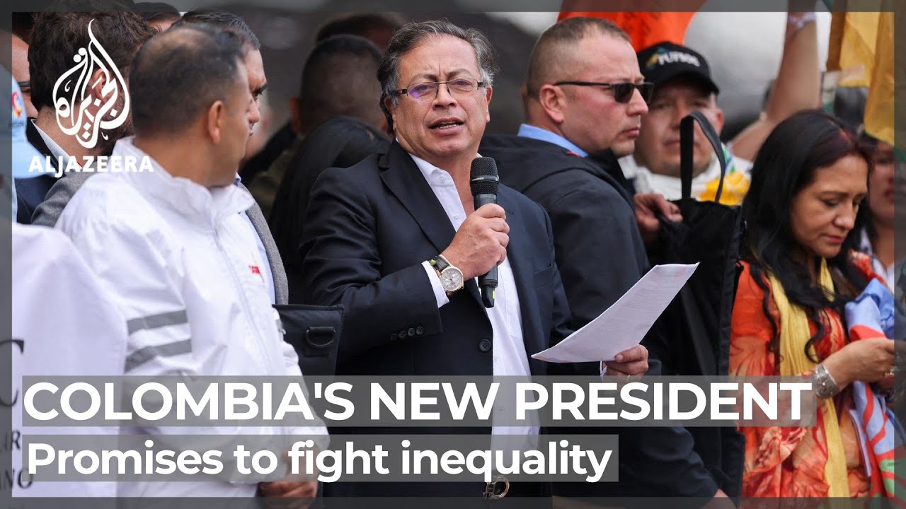 Colombia's new president Petro promises to fight inequality