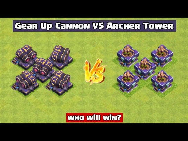 Tower Defense Archer and Cannon towers