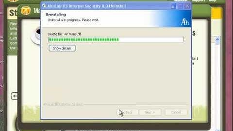 Uninstall AhnLab V3 Internet Security with Max Uninstaller