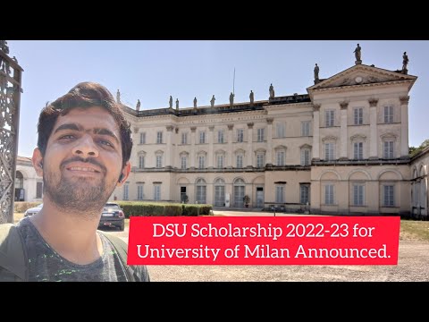 DSU Scholarship 2022-23 for University of Milan Announced | Study in Italy for Free | UNIMI