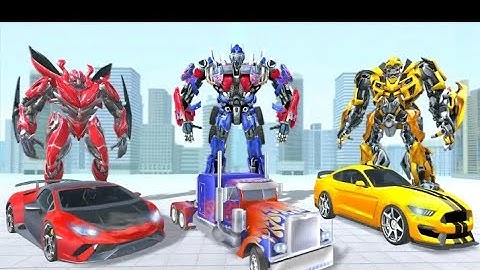 Jet Robot car transformation 3D Android games 2022//by games tube //