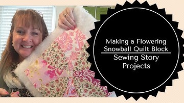 Using my Accuquilt Go to Make a Flowering Snowball Quilt Block