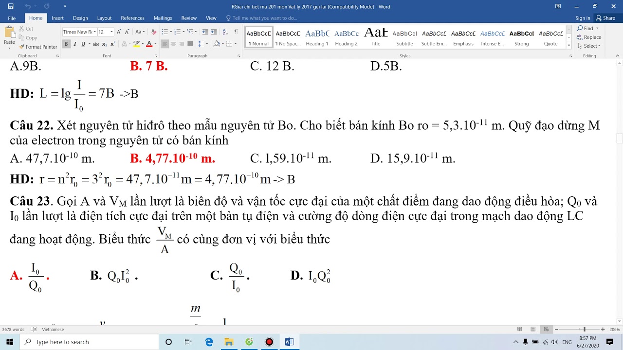 Giải chi tiết đề thi THPT QG 2016 môn Hóa 1