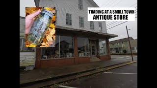 Trading for an 1858 Mason Fruit Jar - Bottle Digging - Antique Store - Trash Picking