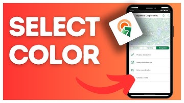 How to select the navigation line color on Avenza Maps?