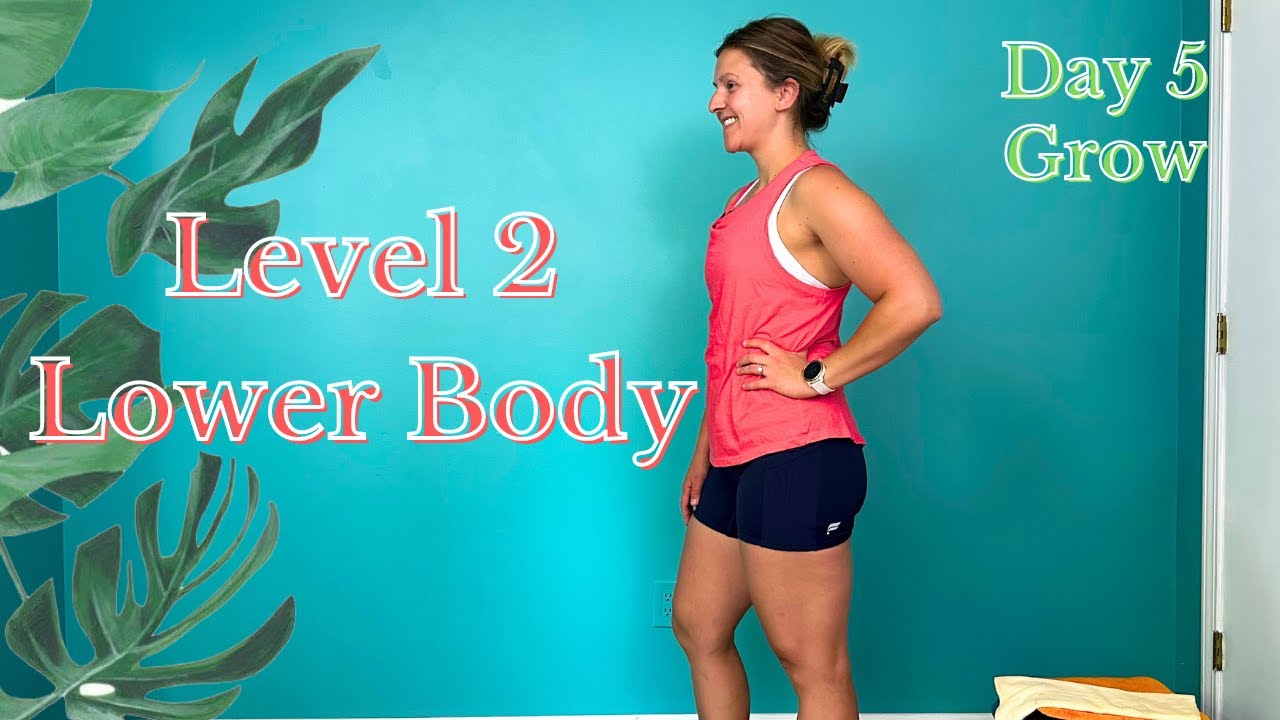 Lower Body Strength Workout with Dumbbells Level 2 Legs l Grow Series