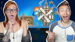 SHE LOVES MINECRAFT!! Reacting to 