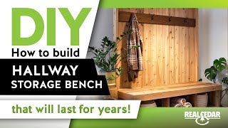 DIY  How to build a Hallway Storage Bench