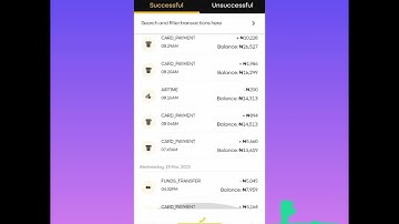 Steps on how to check past/old transactions on NOMBA (formerly KUDI) APP in Nigeria