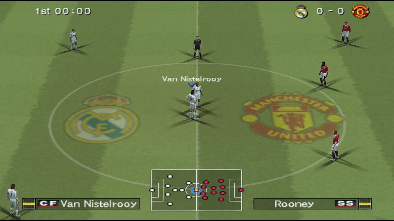 GAMEPLAY - PES 2007 - Real Madrid vs Manchester United | PS2