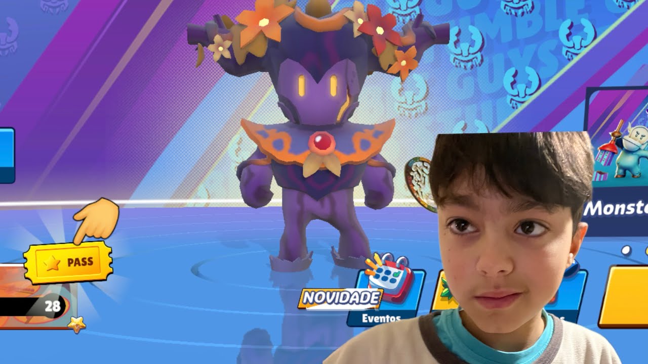 Joguei Stumble Guys só ￼com a minha Skin épica nova 