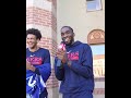 Shake Milton Interviews His Teammates After Shootaround in LA