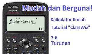 Tutorial Kalkulator ClassWiz -  7-6 Turunan screenshot 4