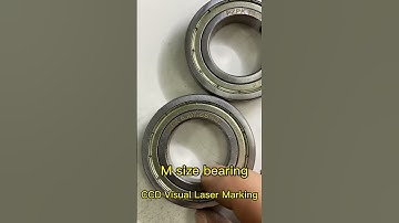 Precise marking of each size of bearings #laserengraving #lasermarking #ccd