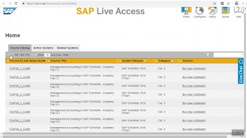 Live access Practice your skills Learning Hub SAP
