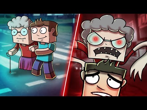 Minecraft Zombie Grandma - escaping the evil grandma grandpa roblox little kelly