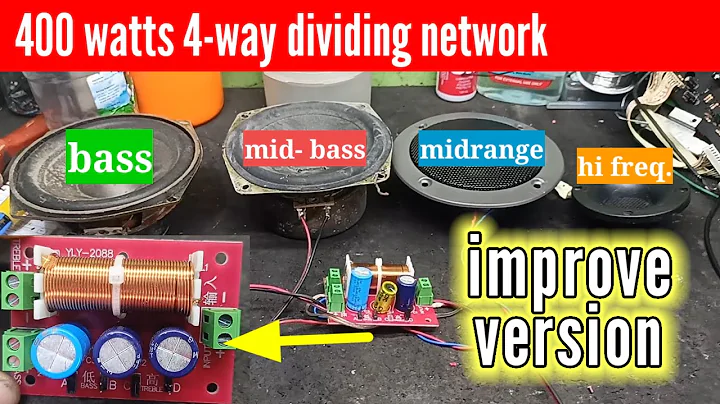 400 watts dividing network , from 2 way to 4 way upgraded ‼️