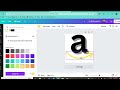 Amazon logo design in Canvas #logo #designer #3d