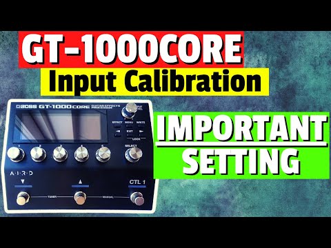 Boss GT-1000Core Input Calibration Tutorial - YouTube
