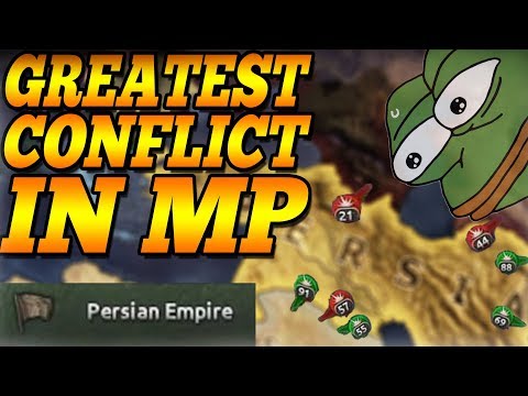 THE GREAT CONFLICT IN THE MIDDLE EAST! GETTING DECLARED ON BY EVERYONE! IRAN STANDS ALONE! - HOI4 MP