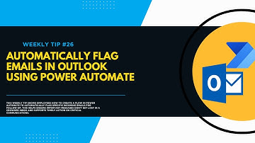 Using power Automate to automatically flag emails in Outlook.