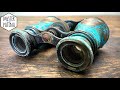 Old brass opera glasses  restoration