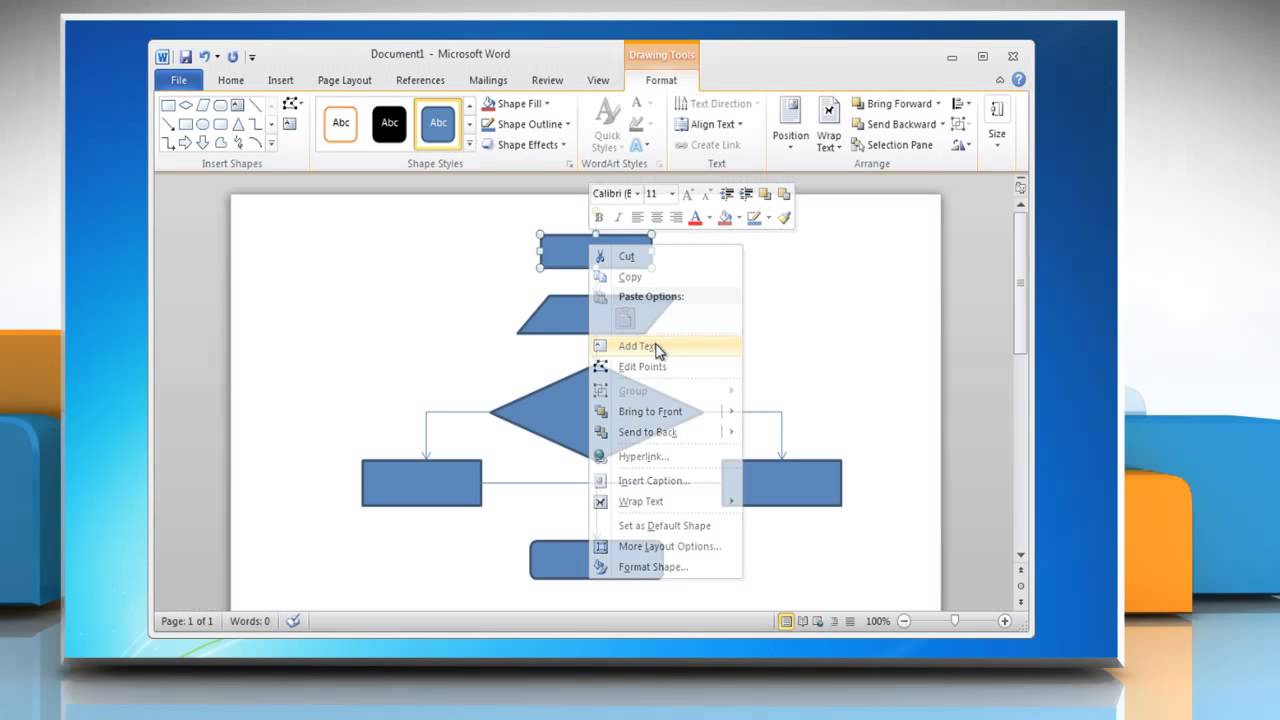 Flow Chart In Word