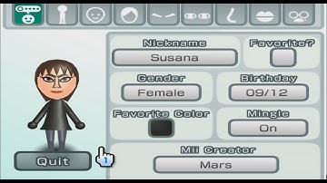 Susana - Wii Sports - Mii 1025