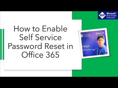 How to enable Self service password reset in Office 365 - YouTube