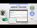 Airbnb Planner Spreadsheet Tutorial - Tenant Tracker - Income&amp;Expense - Property &amp; Unit Management
