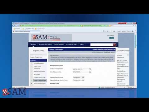 SAM - Updating Your Former CCR Registration in SAM