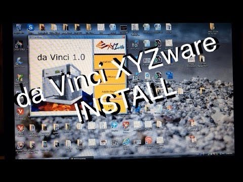 da Vinci 3D printer software XYZware install (.NET install also)