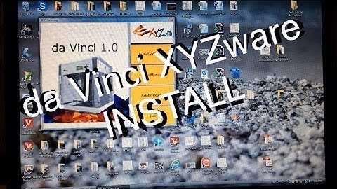 da Vinci 3D printer software XYZware install (.NET install also)