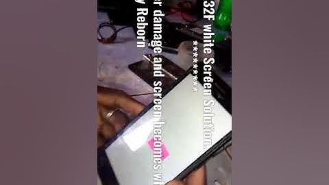 Itel A32F white Screen after water damage fix.