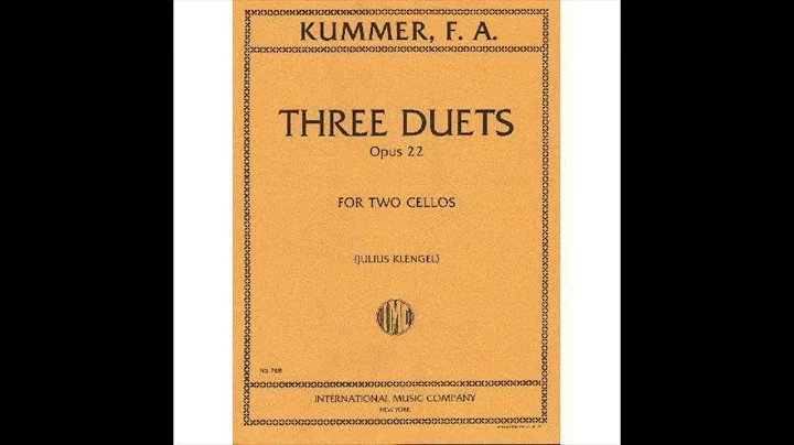 Kummer Cello Duet Op 22 No 1 C major 1st Movement