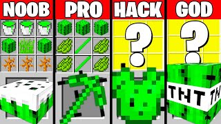 Minecraft Battle: CACTUS ITEMS MOD CRAFTING CHALLENGE - NOOB vs PRO vs HACKER vs GOD Funny Animation