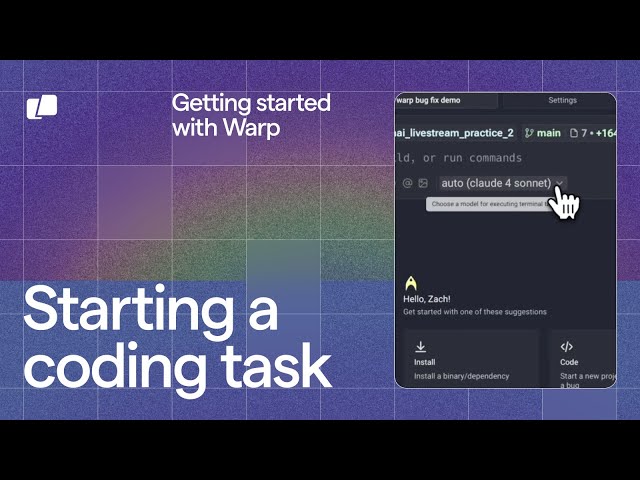 How to kick off a coding task