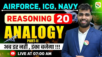 Analogy- 2 | Airforce, Navy | Airforce Reasoning Classes |  Reasoning Classes for Airforce