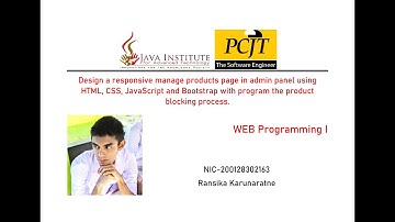 44 | Design a responsive manage products page in admin panel & program the product-blocking process